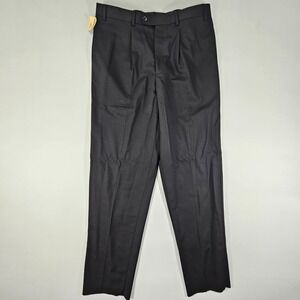 Emanuel Ungaro men's Dress Pant Trousers Pleated Wool Size 36 Unfinished NEW‎